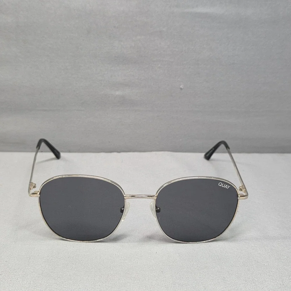 Quay Australia Gold Frame Black Lens Sunglasses